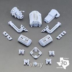 Weber IDA Ardun Flathead V8 model engine resin 3D printed 124-18 scale