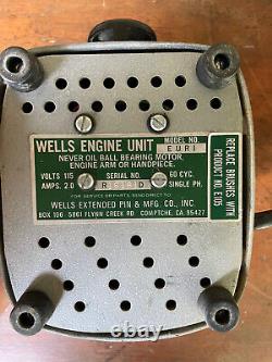 Wells engine motor unit with pedal model no. FEURI/EURI Works. USA