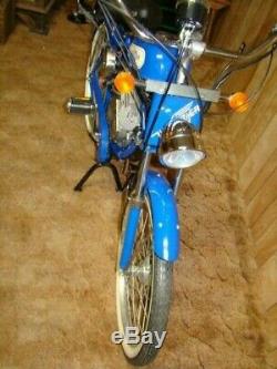 Whizzer Motor Bicycle Motorized Bike 60th Anniversary Model Blue Mini Motorcycle