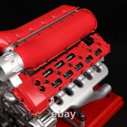 Working Metal V12 Engine Model Kit Metal Motorized 4-Stroke Electric 800+ PCS
