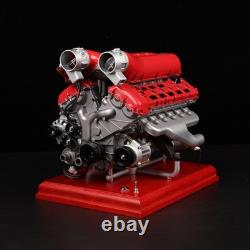 Working Metal V12 Engine Model Kit Metal Motorized 4-Stroke Electric 800+ PCS