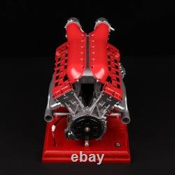 Working Metal V12 Engine Model Kit Metal Motorized 4-Stroke Electric 800+ PCS