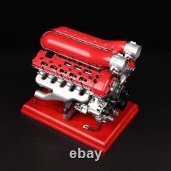 Working Metal V12 Engine Model Kit Metal Motorized 4-Stroke Electric 800+ PCS