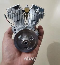 Xichen V Twin Cylinder 4 Stroke Gas Engine Model RC Motorcycle Car Motor Kit