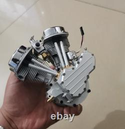 Xichen V Twin Cylinder 4 Stroke Gas Engine Model RC Motorcycle Car Motor Kit